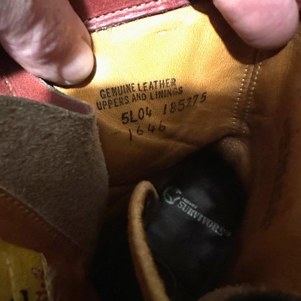 Herman Survivors Vintage Logger Boots Vintage Men Size 9.5 steel toe - Picture 2 of 9